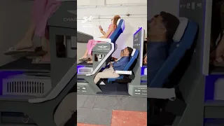 Will these double-decker airplane seats "take off?" ✈️🤣 #airplane #doubledeckerplane #funny