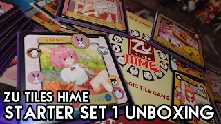Super Cute Waifu Tile Game?! ZU Tiles: Hime Starter Set 1 Unboxing!
