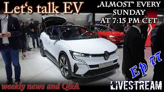 (live) Let's talk EV - Renault Megane E-Tech is coming soon
