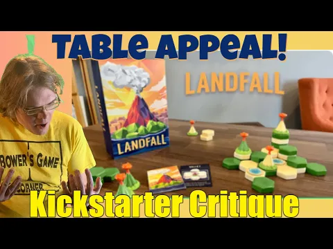 Landfall: A Cozy Volcano Island-Building Game- cardboard version !?! - Kickstarter Critique Review