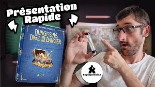 présentation rapide de ⚔️🎲 DUNGEONS DICE & DANGER ⚔️🎲 de chez RAVENSBURGER par expliquemoica