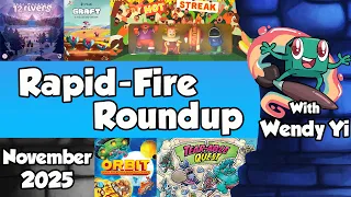 Rapid-Fire Roundup October - Wendy Yi