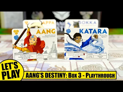 AVATAR the LAST AIRBENDER: AANG's DESTINY Deck Building Game Playthrough Box 3 | The OP