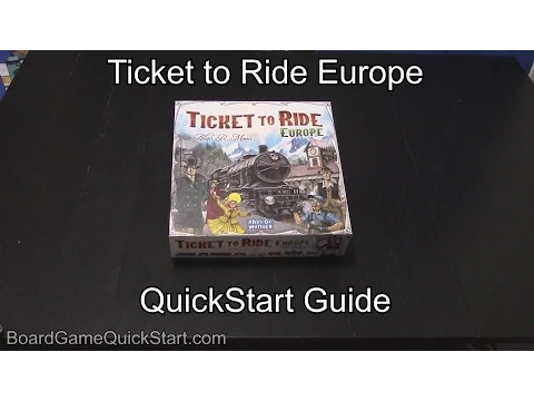 Ticket to Ride Europe QuickStart Guide Rules