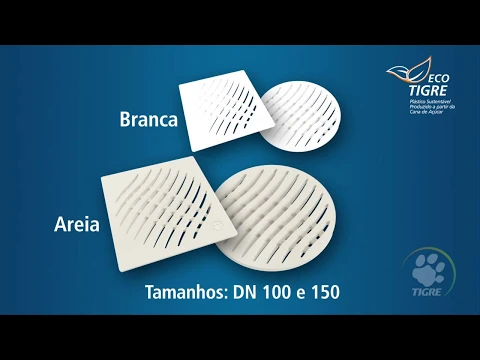 Ralo Quadrado Pequeno Polipropileno 10cm Tigre