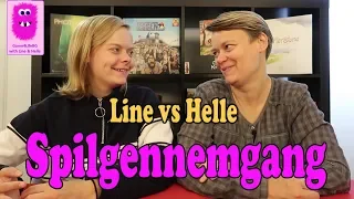 Spirits of the Forest, Spilgennemgang Line vs Helle (In Danish, Brætspil)