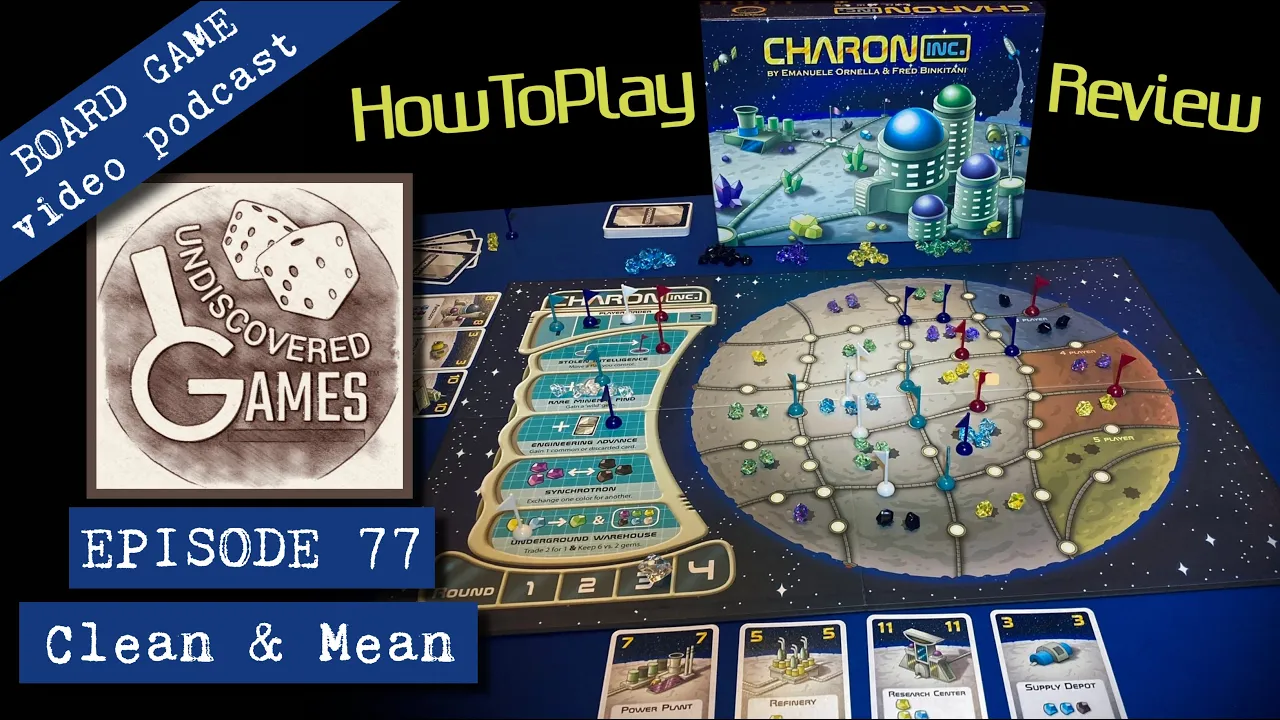 How to Play CHARON INC. BOARD GAME Review & Full Rules Tutorial E77 Area Control Gateway Hidden Gem