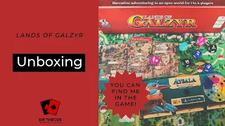 Unboxing | Lands of Galzyr (Deluxe Edition incl. Dice Tray, Journal, Playmat, and more!)
