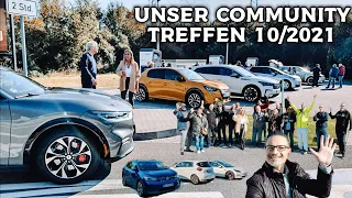 Unser Community Treffen mit 24 Elektroautos. ID.4  Tesla Mustang MachE Ioniq5 ID.3 usw...