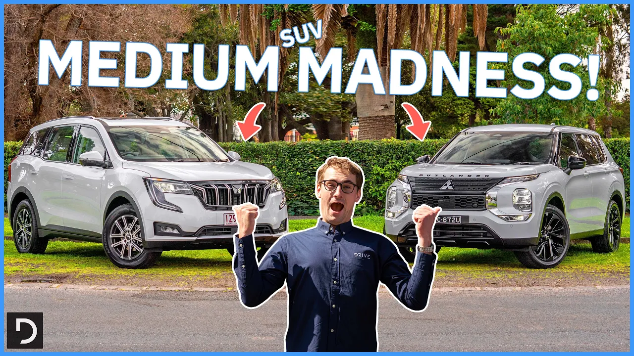 The Mahindra XUV700 2023 Takes On The Mitsubishi Outlander 2023 | Medium SUV Battle | Drive.com.au