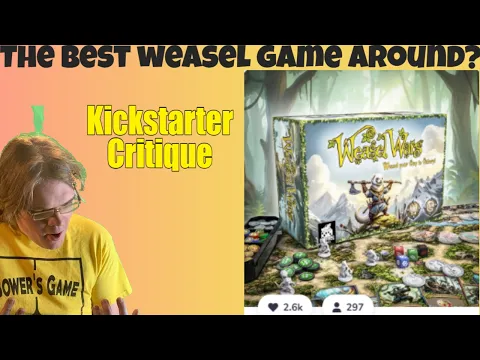Weasel Wars (C+) Big box of plastic Weasels - Kickstarter Critique Review