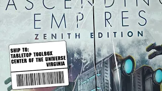 Ascending Empires Zenith Edition - a WORST. UNBOXING. EVER video!  (Components, Overview, Impressions!)