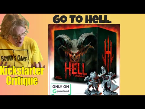 Hell: Legends- If you squint it looks like CMON's Hate Game -Kickstarter Critique Review