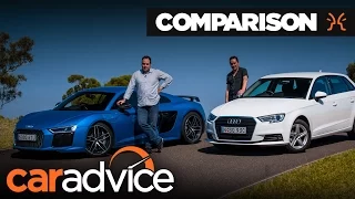 2017 Audi R8 V10 Plus v Audi A3 1.0 TFSI Sportback | CarAdvice