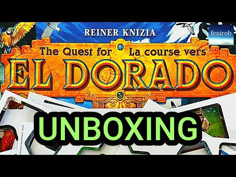 The Quest For Eldorado Board Game | Unboxing (No Talking)