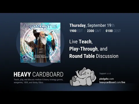 Trismegistus 4p Teaching & Play-through by Heavy Cardboard