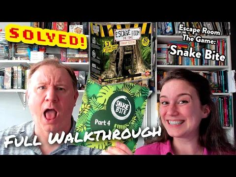 Solved! Snake Bite: Escape Room The Game Family Edition - full walkthrough with Dr Gareth and Laura