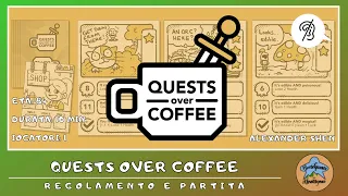 Quests over Coffee - regolamento e partita in italiano (tutorial-gameplay) [SUB ITA]