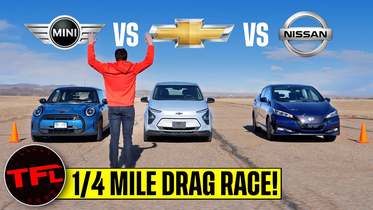 Mini vs Bolt vs Leaf Drag Race: Not Only Are These New EVs Surprisingly Fast But Unexpectedly Cheap!
