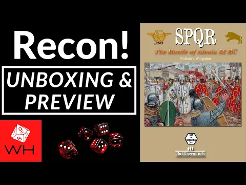 Recon! SPQR: The Battle of Alesia 52 BC | Ancients | Solitaire | Unboxing