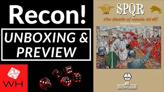 Recon! SPQR: The Battle of Alesia 52 BC | Ancients | Solitaire | Unboxing