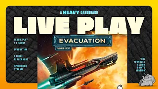 Evacuation (Points Mode w/Adv. Actions) - 3p Teaching & Play-through by Heavy Cardboard