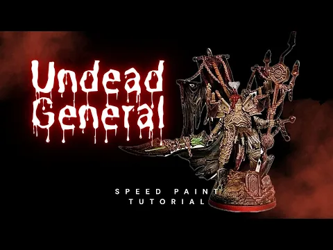 Painting Grimcoven’s Undead General – Dark Fantasy Miniature Speedpaint!