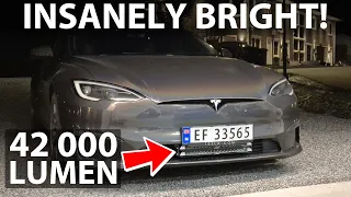 Tesla Model S Plaid with 2xLazer 18 Elite+