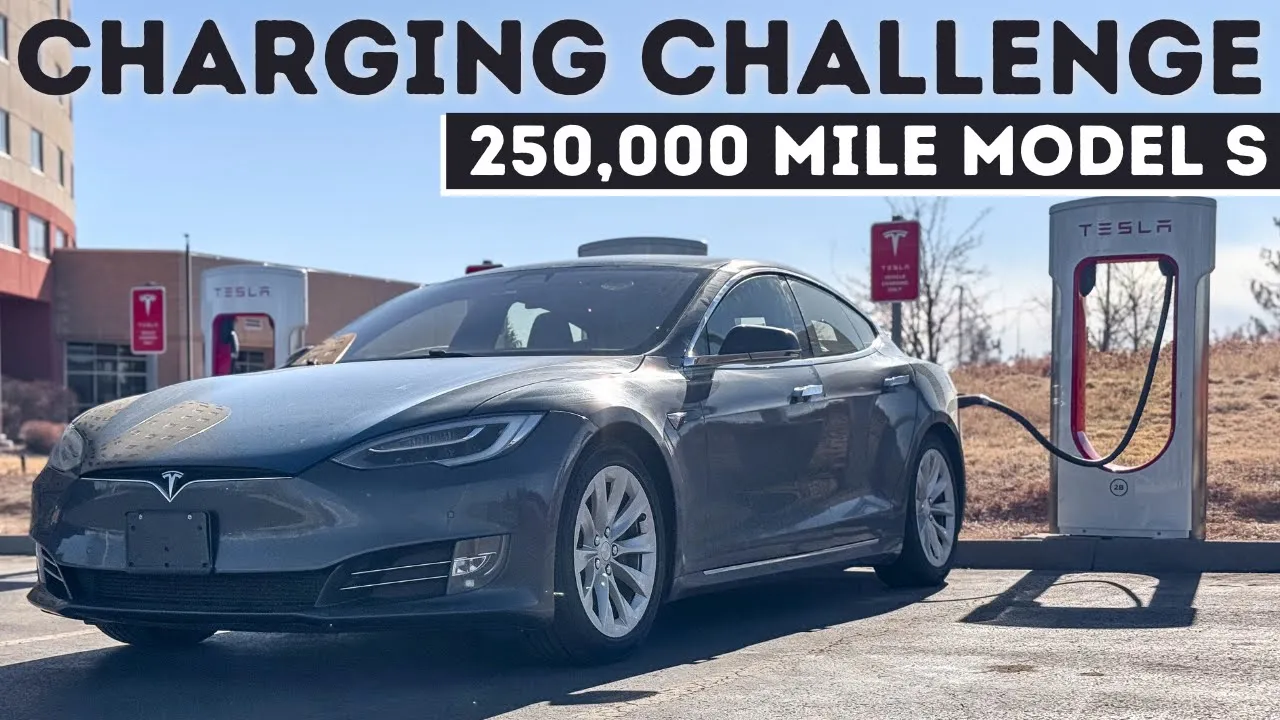 Charging A 250k Mile Tesla Model S From 0-100% Took Nearly 3 Hours!