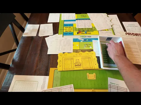 Training camp is open! Playing 2 #football games at the same time (Strat-O-Matic and Paydirt!)