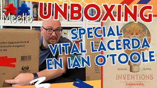 Unboxing INVENTIONS: Evolution of Ideas en andere spellen van Vital Lacerda en Ian O'Toole