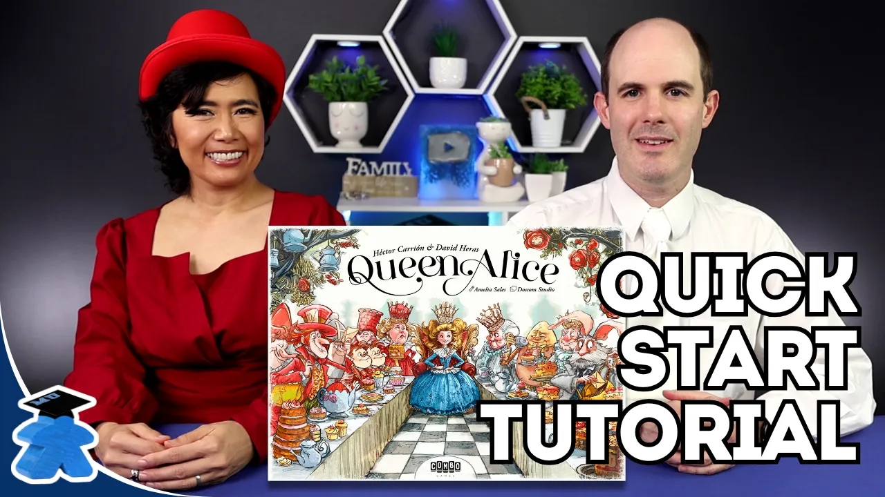 Queen Alice - Start Playing in 13 minutes - Concise Board Game Tutorial