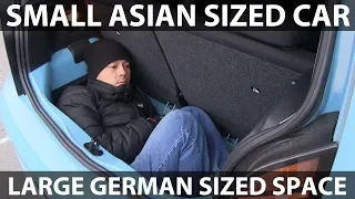 VW e-Up banana box test