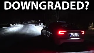 Tesla Model 3 Highland headlights test