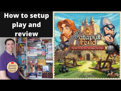 Catapult Kingdoms Feud - how to setup play and review with tower destruction #amassgames #fun #tower