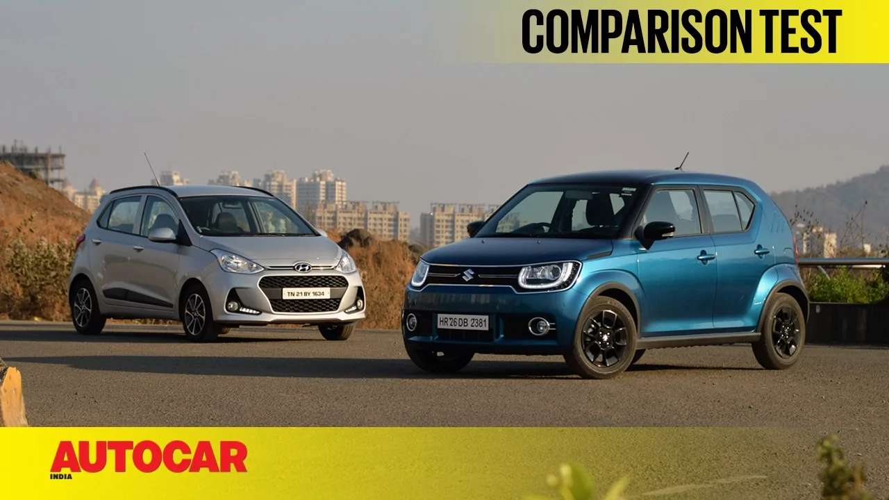 Hyundai Grand i10 vs Maruti Ignis | Comparison Test | Autocar India