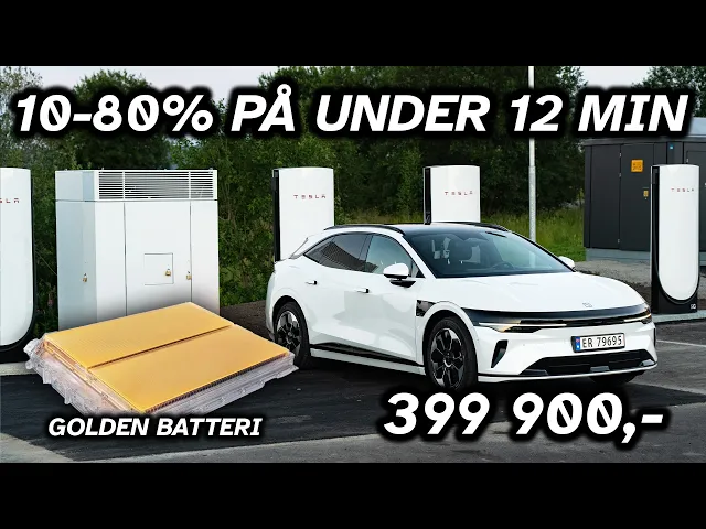 Zeekr 7GT Core på Tesla V4 - lader EKSTREMT bra, men ikke som lovet