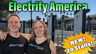 More large EV charging stations! Electrify America opens NEW location in Santa Monica!