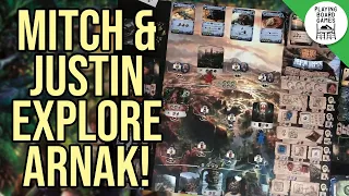 Two manly men explore the LOST RUINS OF ARNAK! (Board Game Gameplay)