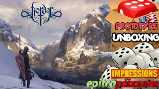 Fjordar - Prototype Unboxing & First Impressions (EN) | Epitrapaizoume