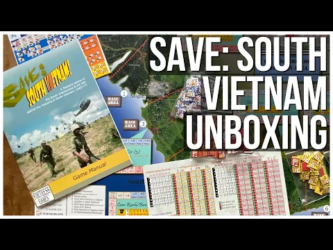 Save: South Vietnam | Fortress Games | Solitaire Wargame Historical Board Game | Vietnam War
