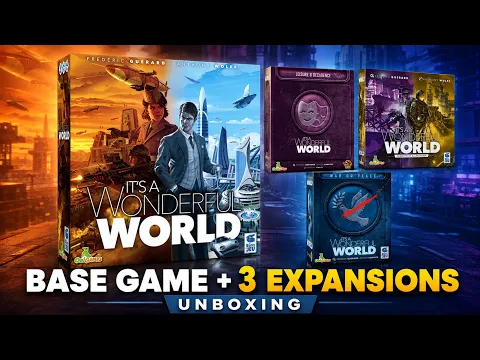 It's a Wonderful World | Base Game & Expansions Unboxing