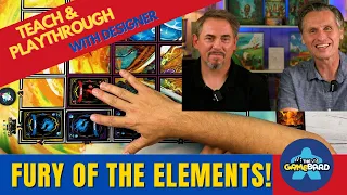 Fury of the Elements TEACH and PLAYTHROUGH with Designer Mark Symanski