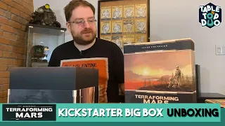 Terraforming Mars Big Box Unboxing --Terraforming Mars 3d Tiles!! & New Player Boards