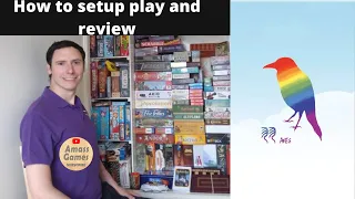 AVES how to setup play and review #boardgame #games #tabletop #birds AmassGames #4k #bga #gametok