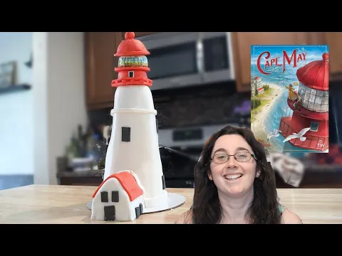 How To Make A LIGHTHOUSE Cake From Cape May | Board Game Bakes