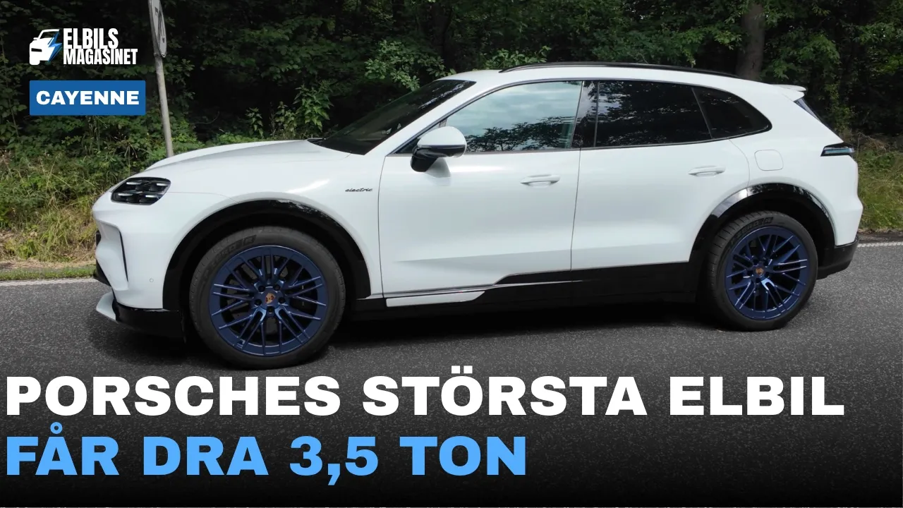 Provkörning Porsche Cayenne  Electric | Vad har man gjort med skärmen?