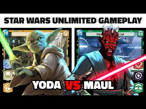 Yoda Cunning VS Maul Command - Star Wars Unlimited Gameplay - Twilight of the Republic