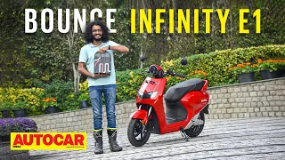 Bounce Infinity E1 review - Rs 45,000 e-scooter with swappable battery! | First Ride| Autocar India