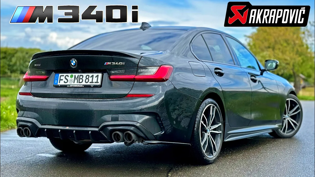 BMW M340i AKRAPOVIC is LOUD & LEGAL 👮‍♂️// REVIEW on AUTOBAHN
